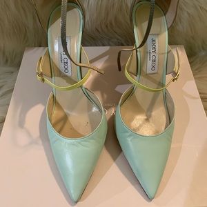 Jimmy Choo Key Lime Patent Size 40